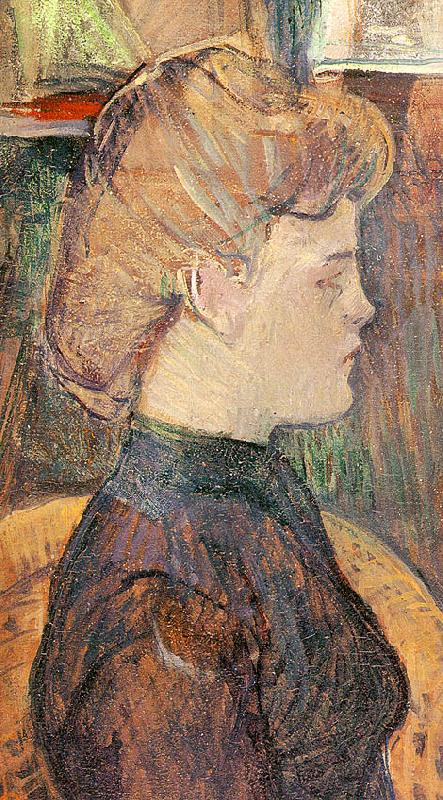  Henri  Toulouse-Lautrec The Painter's Model : Helene Vary in the Studio Spain oil painting art